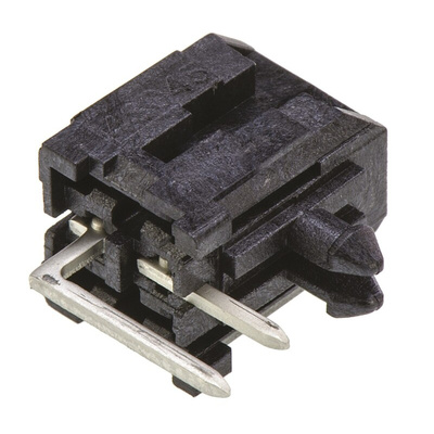 Molex Micro-Fit 3.0 Series Right Angle Through Hole PCB Header, 2 Contact(s), 3.0mm Pitch, 2 Row(s), Shrouded