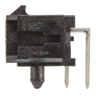 Molex Micro-Fit 3.0 Series Right Angle Through Hole PCB Header, 2 Contact(s), 3.0mm Pitch, 2 Row(s), Shrouded