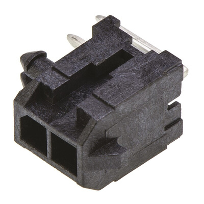 Molex Micro-Fit 3.0 Series Right Angle Through Hole PCB Header, 2 Contact(s), 3.0mm Pitch, 2 Row(s), Shrouded