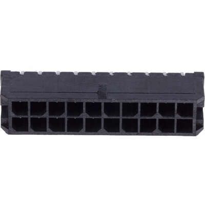 Molex Micro-Fit 3.0 Series Straight Through Hole PCB Header, 20 Contact(s), 3.0mm Pitch, 2 Row(s), Shrouded