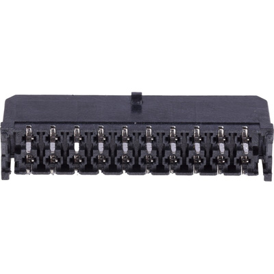 Molex Micro-Fit 3.0 Series Straight Through Hole PCB Header, 20 Contact(s), 3.0mm Pitch, 2 Row(s), Shrouded