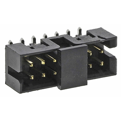 Molex Milli-Grid Series Straight Surface Mount PCB Header, 14 Contact(s), 2.0mm Pitch, 2 Row(s), Shrouded