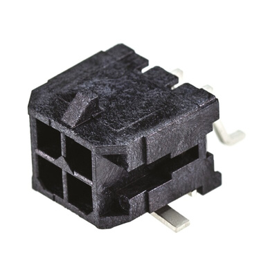 Molex Micro-Fit 3.0 Series Right Angle Surface Mount PCB Header, 4 Contact(s), 3.0mm Pitch, 2 Row(s), Shrouded