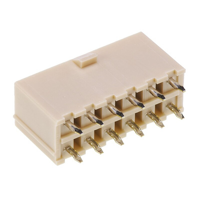 Molex Mini-Fit Jr. Series Straight Through Hole PCB Header, 12 Contact(s), 4.2mm Pitch, 2 Row(s), Shrouded