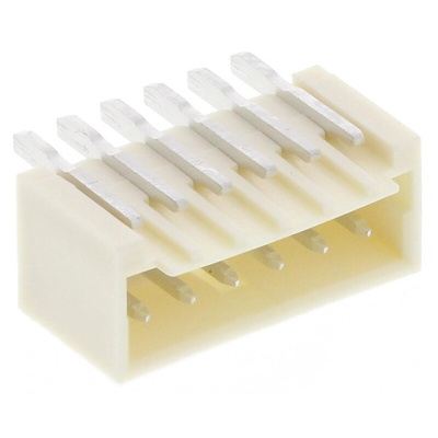 Molex Pico-SPOX Series Right Angle Surface Mount PCB Header, 6 Contact(s), 1.5mm Pitch, 1 Row(s), Shrouded