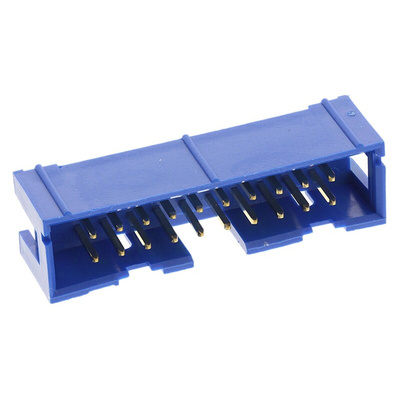 Amphenol Communications Solutions Quickie Series Straight Through Hole PCB Header, 20 Contact(s), 2.54mm Pitch, 2