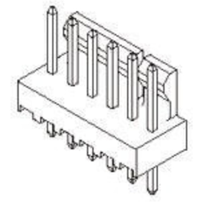 Molex KK 254 Series Straight Through Hole Pin Header, 10 Contact(s), 2.54mm Pitch, 1 Row(s), Unshrouded