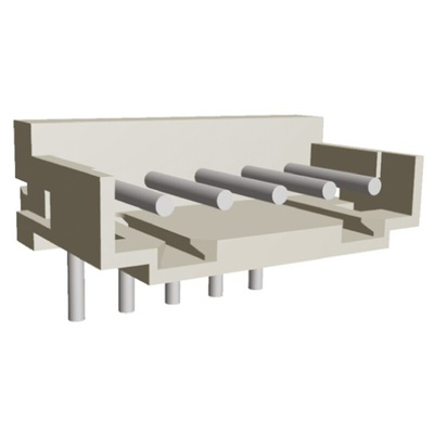 TE Connectivity AMP CT Series Right Angle Through Hole PCB Header, 5 Contact(s), 2.0mm Pitch, 1 Row(s), Shrouded