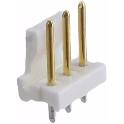 TE Connectivity MTA-156 Series Straight Through Hole Pin Header, 3 Contact(s), 3.96mm Pitch, 1 Row(s), Unshrouded
