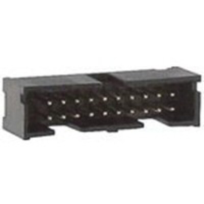 TE Connectivity AMP-LATCH Series Straight Through Hole PCB Header, 16 Contact(s), 2.54mm Pitch, 2 Row(s), Shrouded