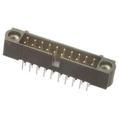 HARWIN Datamate J-Tek Series Straight Through Hole PCB Header, 20 Contact(s), 2.0mm Pitch, 2 Row(s), Shrouded