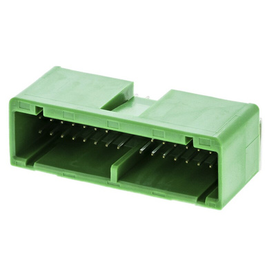 JAE IL-AG5 Series Right Angle Through Hole PCB Header, 30 Contact(s), 2.5mm Pitch, 2 Row(s), Shrouded