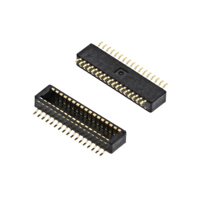 Hirose DF40 Series Straight Surface Mount PCB Header, 30 Contact(s), 0.4mm Pitch, 2 Row(s), Shrouded