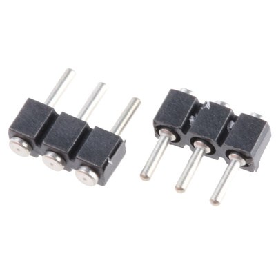 Preci-Dip Straight Surface Mount Pin Header, 3 Contact(s), 2.54mm Pitch, 1 Row(s), Unshrouded