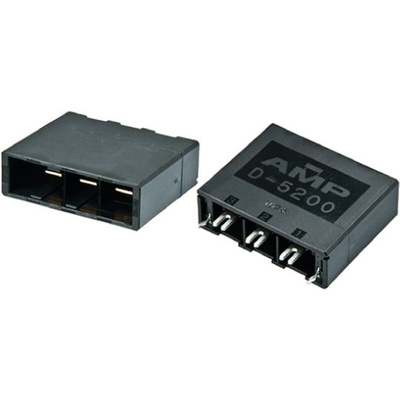 TE Connectivity Dynamic 5000 Series Straight Through Hole PCB Header, 4 Contact(s), 10.16mm Pitch, 1 Row(s), Shrouded