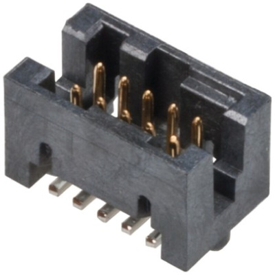 Amphenol Communications Solutions Rib-Cage Series Straight Surface Mount PCB Header, 10 Contact(s), 1.27mm Pitch, 2