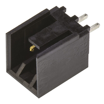 TE Connectivity MTA-100 Series Straight Through Hole PCB Header, 2 Contact(s), 2.54mm Pitch, 1 Row(s), Shrouded