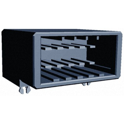 TE Connectivity Dynamic 3000 Series Right Angle Through Hole PCB Header, 10 Contact(s), 3.81mm Pitch, 2 Row(s), Shrouded