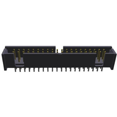 TE Connectivity AMP-LATCH Series Straight Through Hole PCB Header, 40 Contact(s), 2.54mm Pitch, 2 Row(s), Shrouded