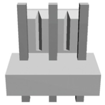 TE Connectivity Economy Power Series Straight Through Hole PCB Header, 3 Contact(s), 3.96mm Pitch, 1 Row(s), Shrouded