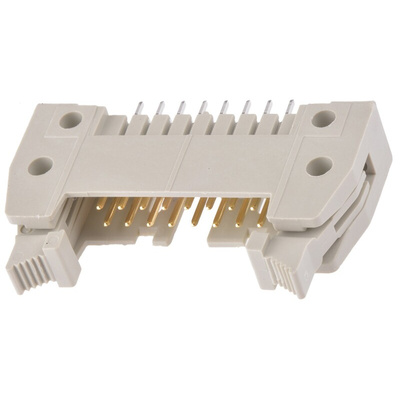 Harting SEK 18 Series Straight Through Hole PCB Header, 16 Contact(s), 2.54mm Pitch, 2 Row(s), Shrouded