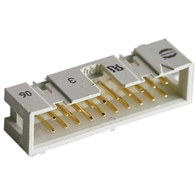 Harting SEK 18 Series Straight Through Hole PCB Header, 20 Contact(s), 2.54mm Pitch, 2 Row(s), Shrouded