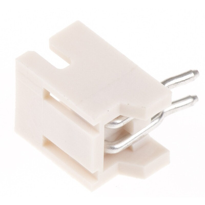 JST ZH Series Right Angle Through Hole PCB Header, 2 Contact(s), 1.5mm Pitch, 1 Row(s), Shrouded