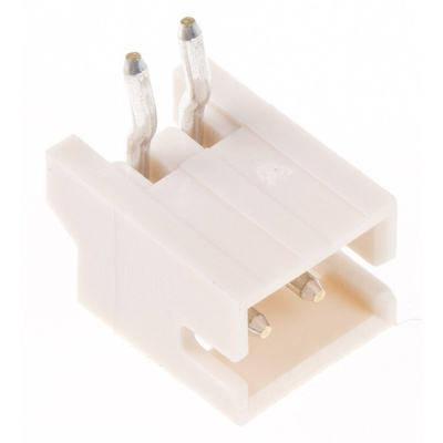 JST ZH Series Right Angle Through Hole PCB Header, 2 Contact(s), 1.5mm Pitch, 1 Row(s), Shrouded
