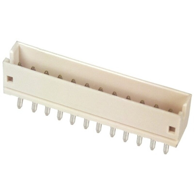 JST ZH Series Top Entry Through Hole PCB Header, 12 Contact(s), 1.5mm Pitch, 1 Row(s), Shrouded