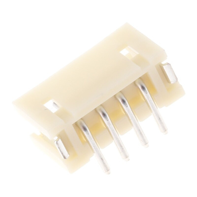 JST ZH Series Top Entry Surface Mount PCB Header, 4 Contact(s), 1.5mm Pitch, 1 Row(s), Shrouded