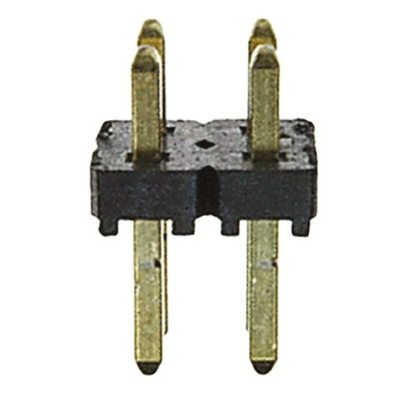 Samtec TLW Series Straight Through Hole Pin Header, 4 Contact(s), 2.54mm Pitch, 2 Row(s), Unshrouded