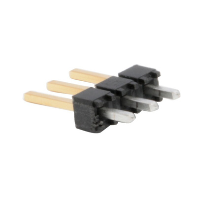 Samtec TSW Series Straight Through Hole Pin Header, 3 Contact(s), 2.54mm Pitch, 1 Row(s), Unshrouded