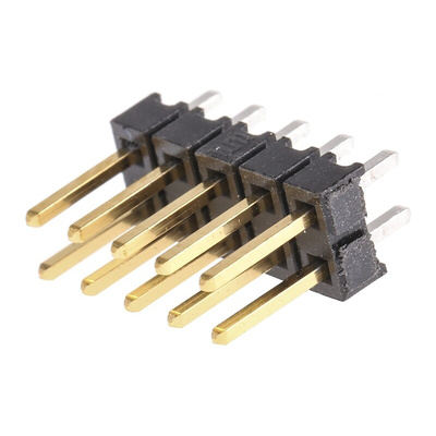 Samtec TSW Series Straight Through Hole Pin Header, 10 Contact(s), 2.54mm Pitch, 2 Row(s), Unshrouded