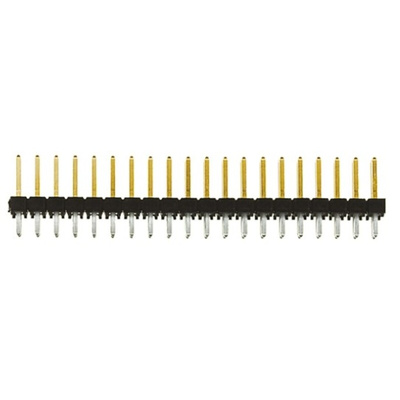 Samtec TSW Series Straight Through Hole Pin Header, 40 Contact(s), 2.54mm Pitch, 2 Row(s), Unshrouded