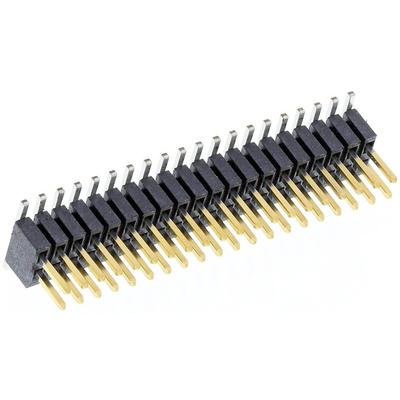Samtec FTSH Series Straight Surface Mount Pin Header, 40 Contact(s), 1.27mm Pitch, 2 Row(s), Unshrouded