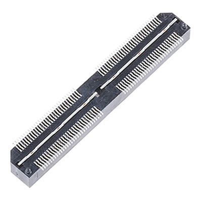 Samtec QTH Series Straight Surface Mount PCB Header, 120 Contact(s), 0.5mm Pitch, 2 Row(s), Shrouded