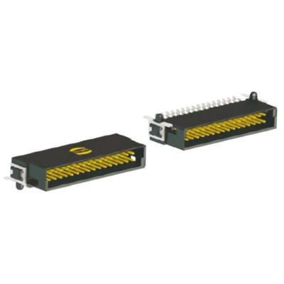 Harting Har-Flex Series Right Angle Surface Mount PCB Header, 12 Contact(s), 1.27mm Pitch, 2 Row(s), Shrouded