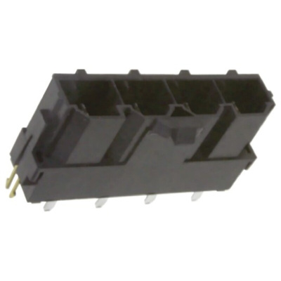 Molex Mini-Fit Sr. Series Straight Through Hole PCB Header, 4 Contact(s), 10.0mm Pitch, 1 Row(s), Shrouded