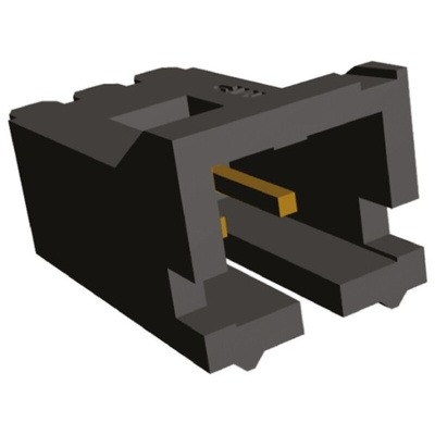 TE Connectivity AMPMODU MTE Series Straight Through Hole PCB Header, 2 Contact(s), 2.54mm Pitch, 1 Row(s), Shrouded