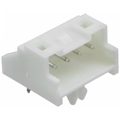 TE Connectivity Economy Power 2.5 Series Right Angle Through Hole PCB Header, 4 Contact(s), 2.5mm Pitch, 1 Row(s),