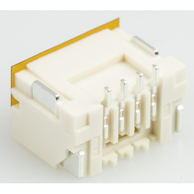 JST ZE Series Straight Surface Mount PCB Header, 4 Contact(s), 1.5mm Pitch, 1 Row(s), Shrouded