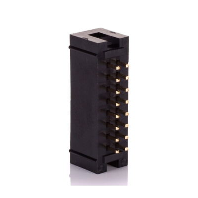 3M 303 Series Straight Through Hole PCB Header, 16 Contact(s), 2.54mm Pitch, 2 Row(s), Shrouded
