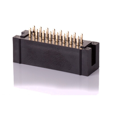 3M 303 Series Straight Through Hole PCB Header, 16 Contact(s), 2.54mm Pitch, 2 Row(s), Shrouded