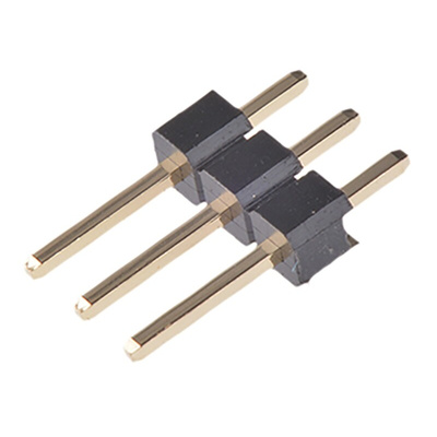 Wurth Elektronik WR-PHD Series Straight Through Hole Pin Header, 3 Contact(s), 2.54mm Pitch, 1 Row(s), Unshrouded