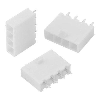 Wurth Elektronik WR-MPC4 Series Straight Through Hole PCB Header, 4 Contact(s), 4.2mm Pitch, 1 Row(s), Shrouded