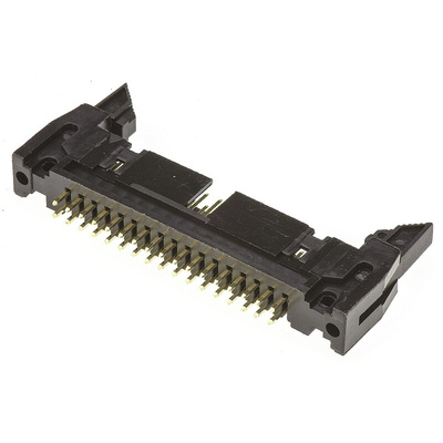 Amphenol ICC T816 Series Straight Through Hole PCB Header, 34 Contact(s), 2.54mm Pitch, 2 Row(s), Shrouded