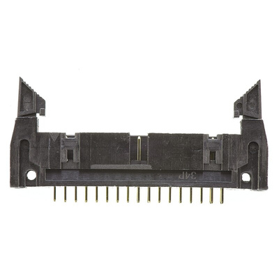 Amphenol ICC T816 Series Straight Through Hole PCB Header, 34 Contact(s), 2.54mm Pitch, 2 Row(s), Shrouded