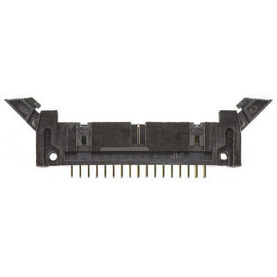 Amphenol ICC T816 Series Straight Through Hole PCB Header, 34 Contact(s), 2.54mm Pitch, 2 Row(s), Shrouded