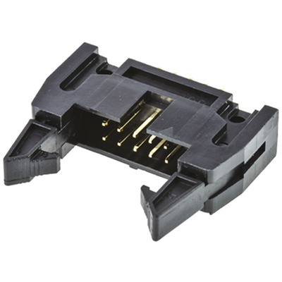 Amphenol T816 Series Straight Through Hole PCB Header, 10 Contact(s), 2.54mm Pitch, 2 Row(s), Shrouded