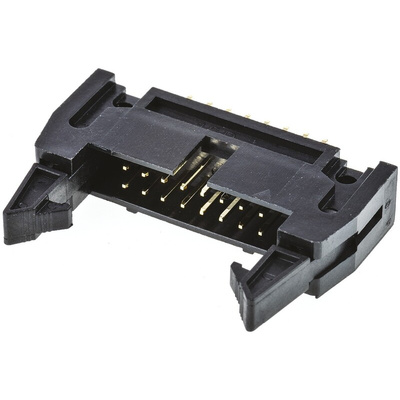 Amphenol T816 Series Straight Through Hole PCB Header, 16 Contact(s), 2.54mm Pitch, 2 Row(s), Shrouded
